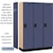 Salsbury Industries 1 Tier Designer Locker, 54"Wx76"Hx18"D, 3 Door, Blue 18-21368BLU - alternate 6